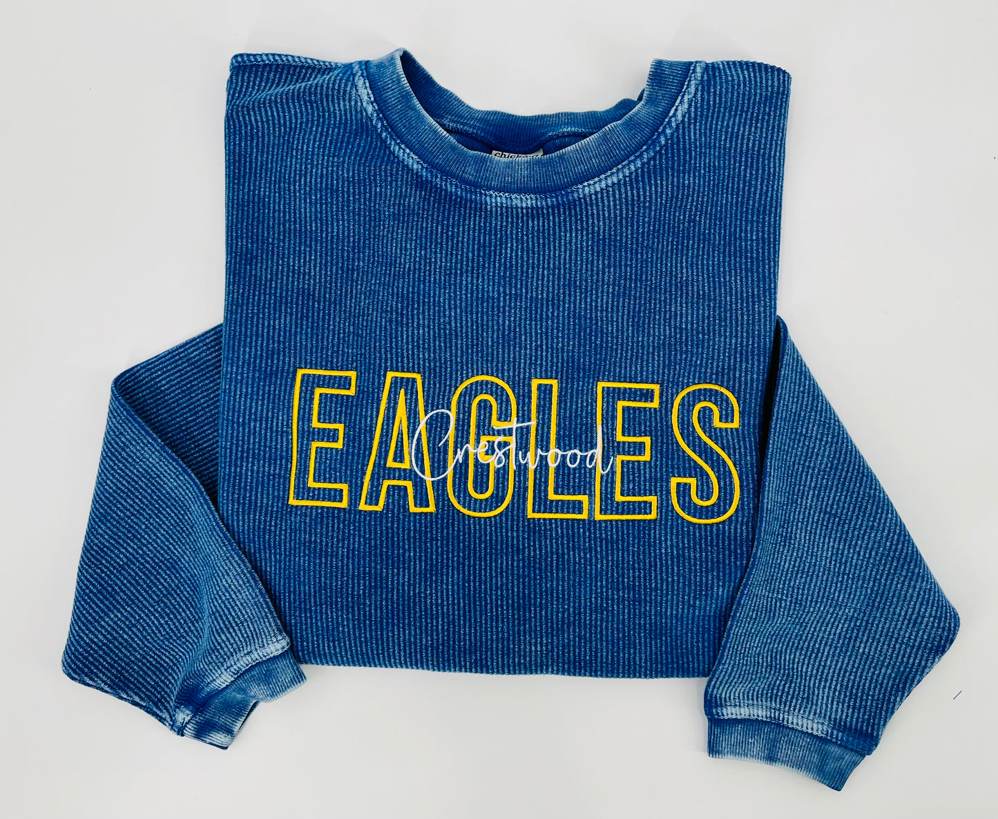 Crestwood Eagles, blue corded crew